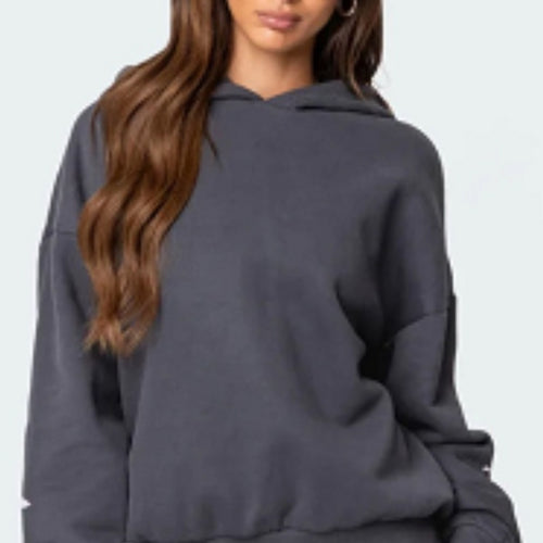 Suit Plus Fleece Hoodie Casual Sports Two-piece Set